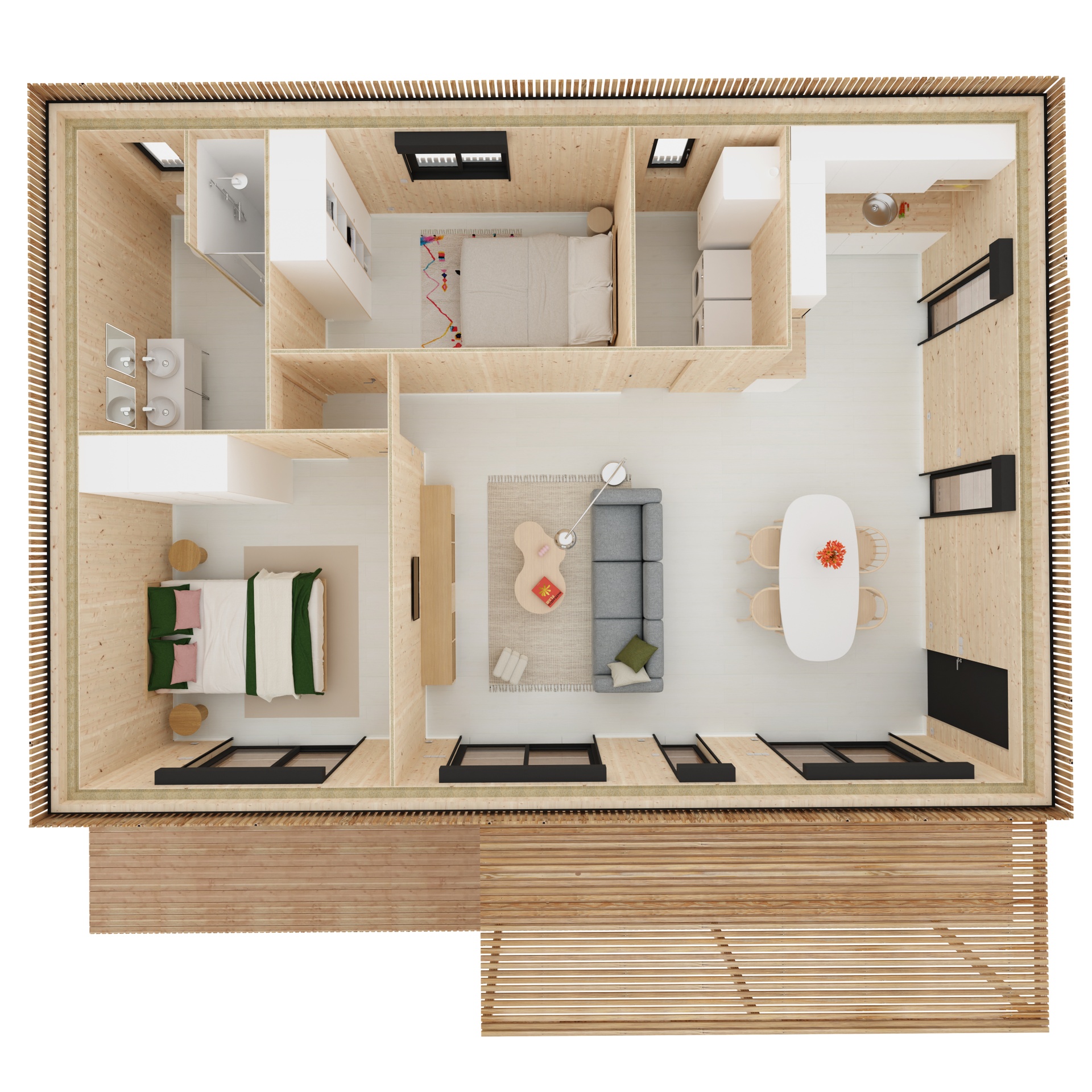 Maison M70R, vue extérieure