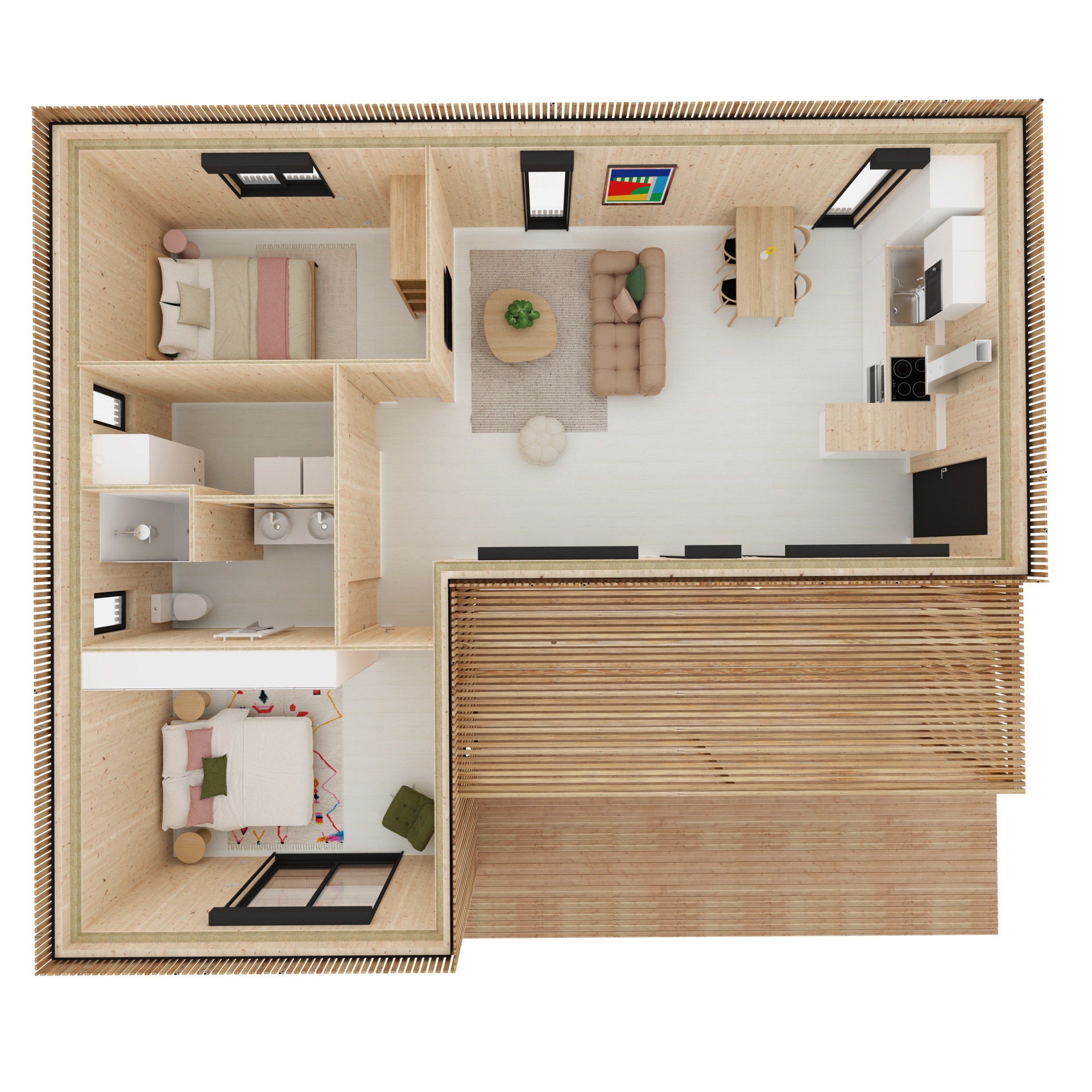 Maison M60L, vue extérieure