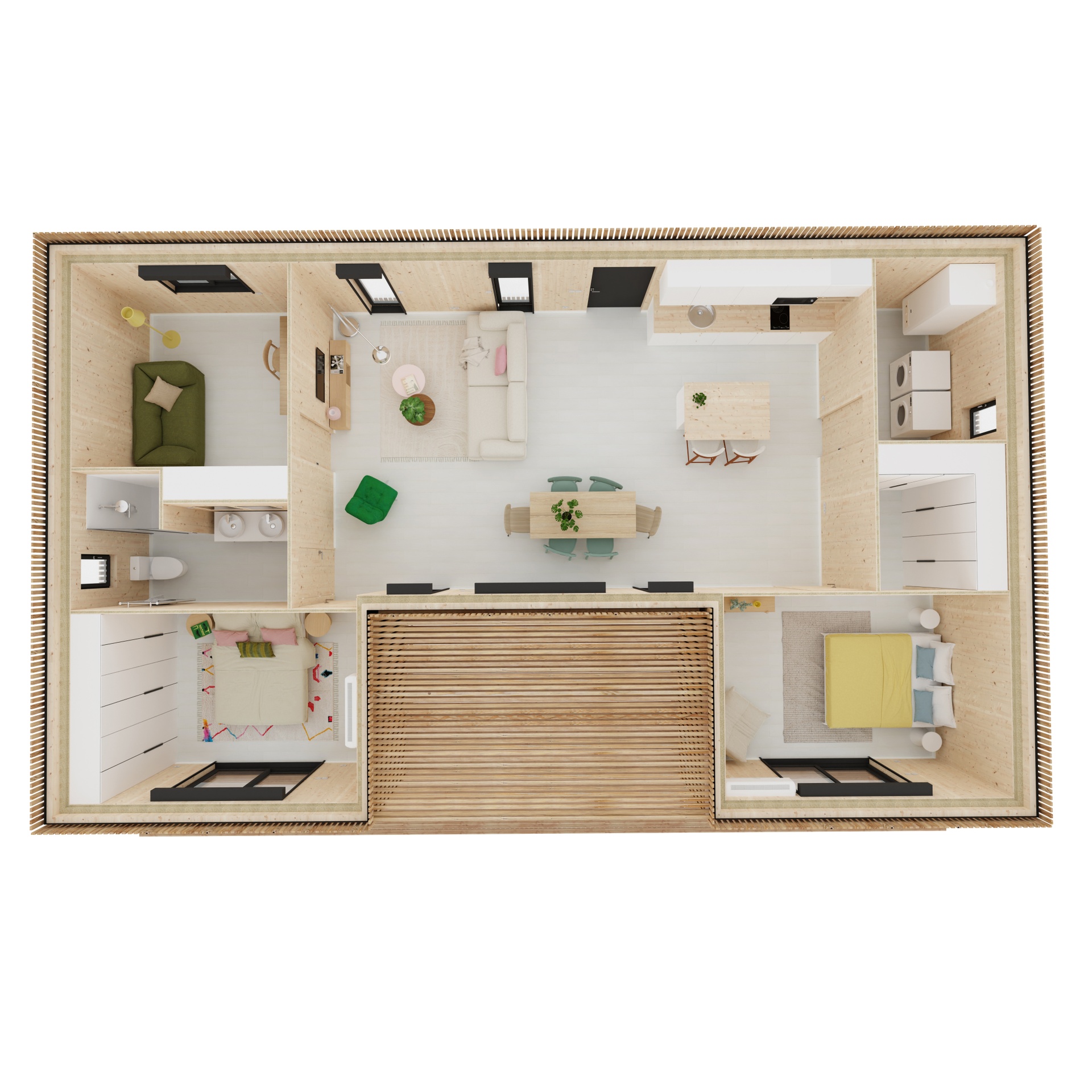 Maison M80U, vue extérieure