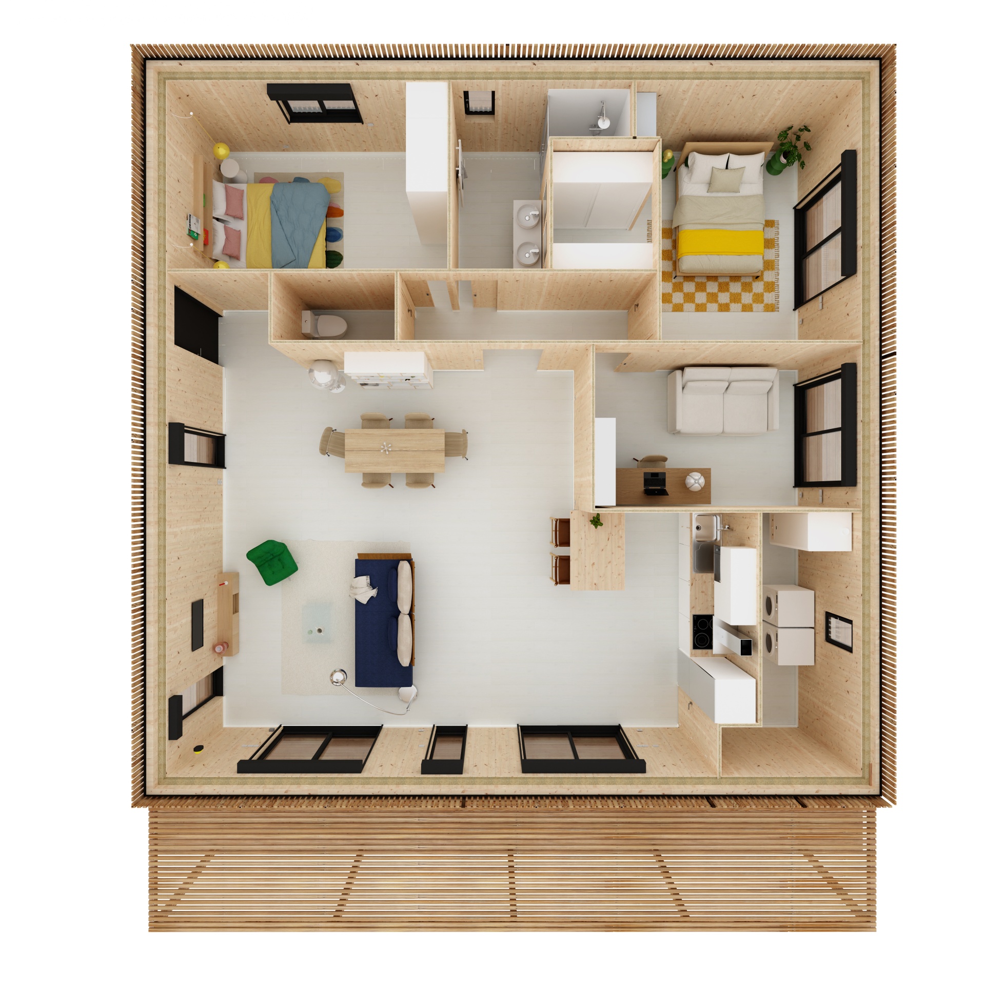 Maison M100C, vue extérieure