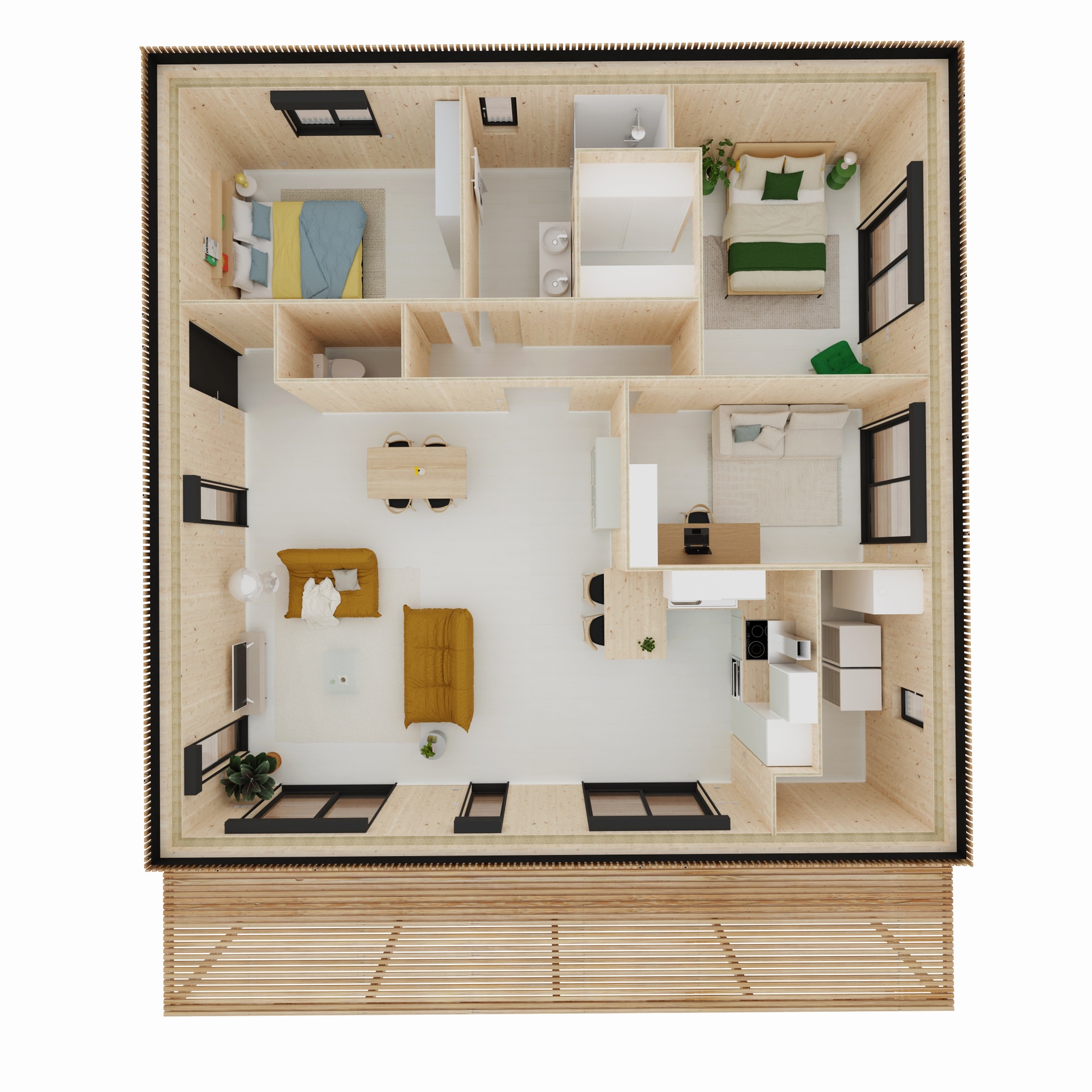 Maison M90C, vue extérieure
