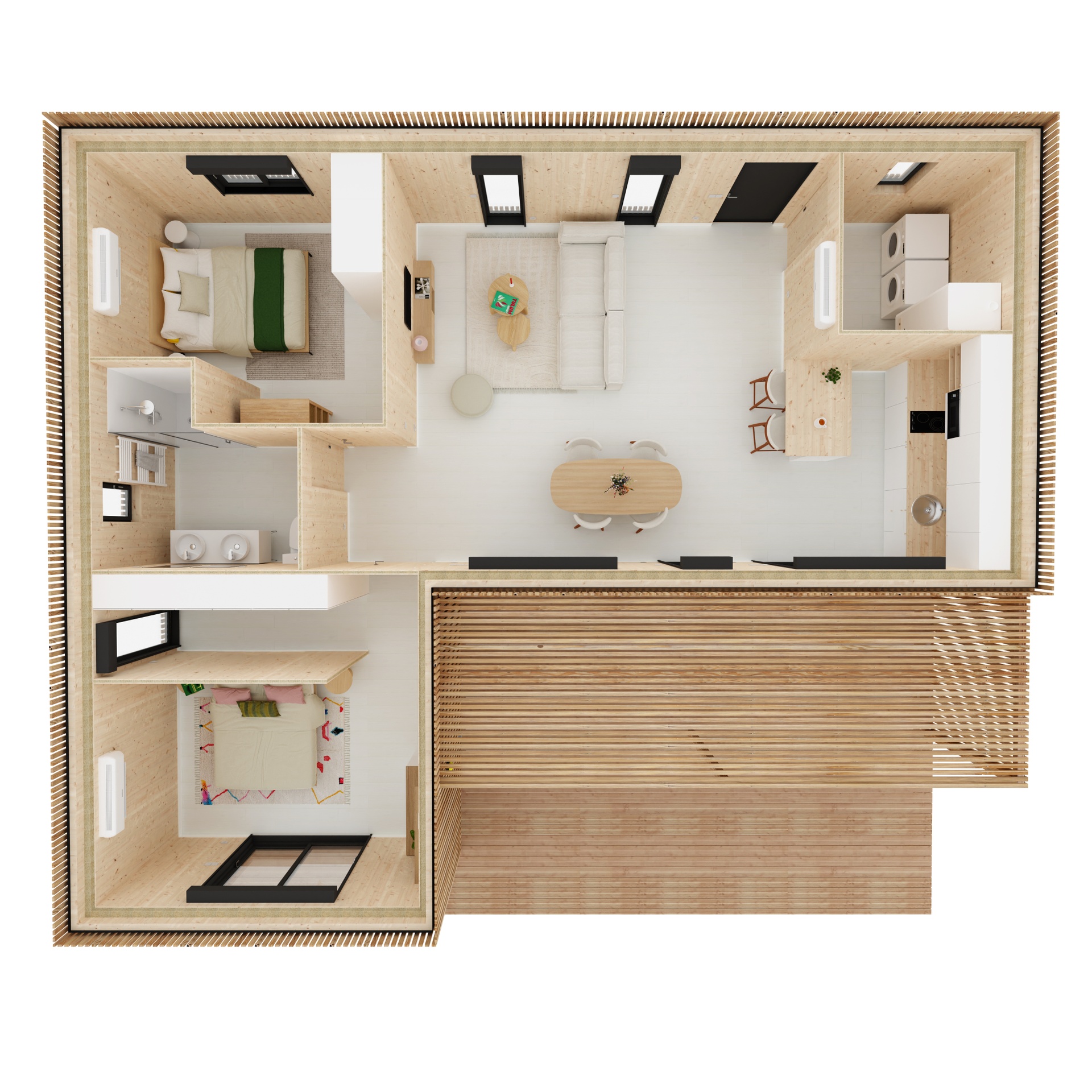 Maison M70L, vue extérieure