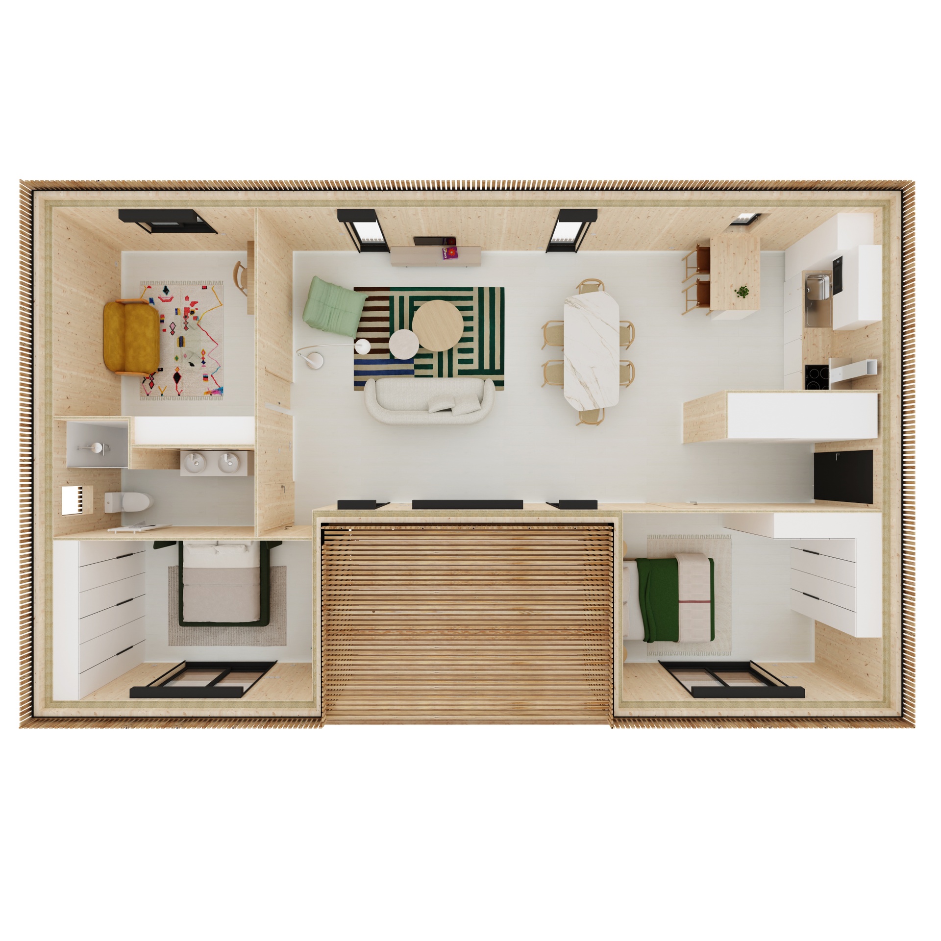 Maison M90U, vue extérieure