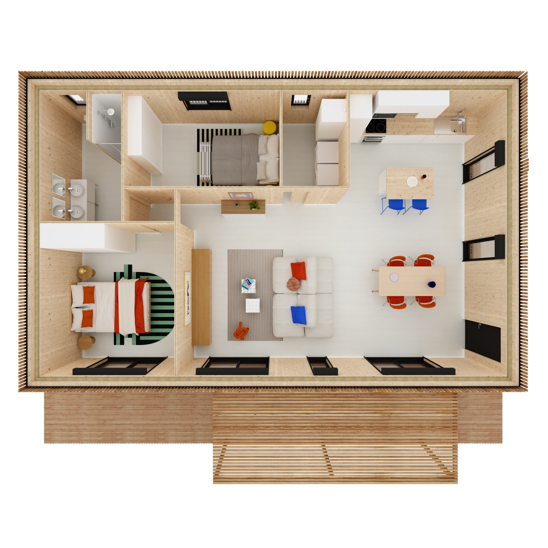 Maison M80R, vue extérieure