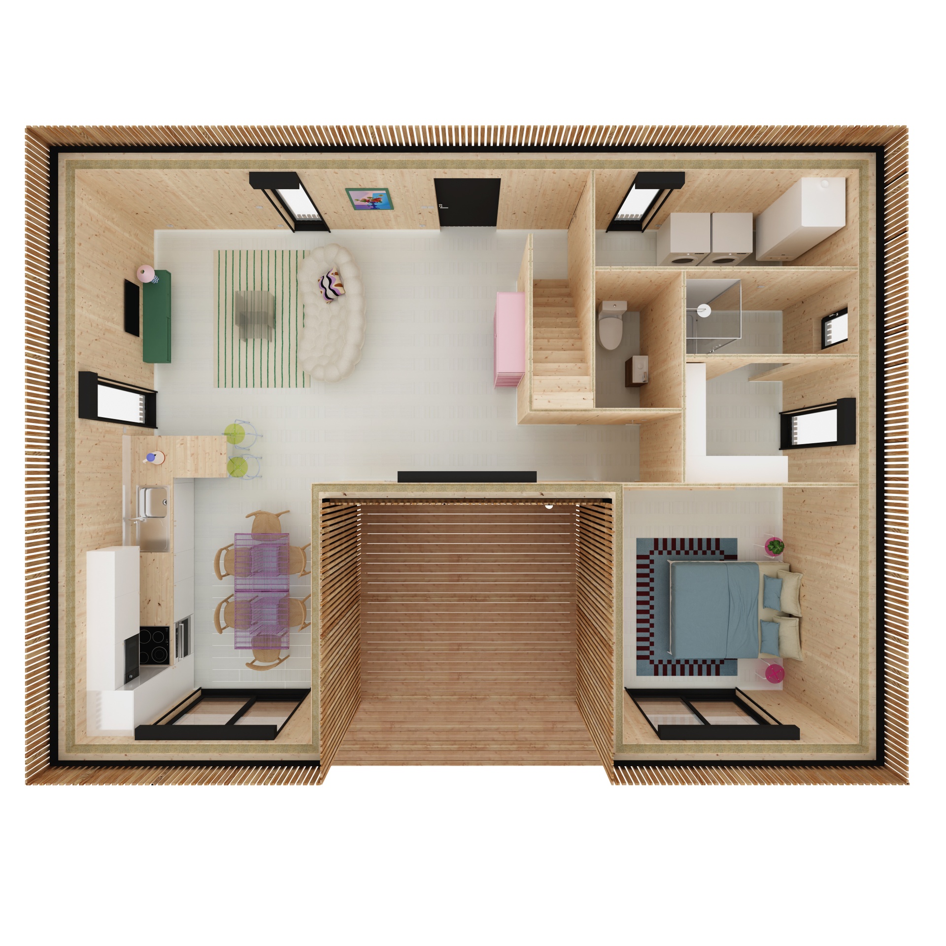 Maison M100TU, vue extérieure