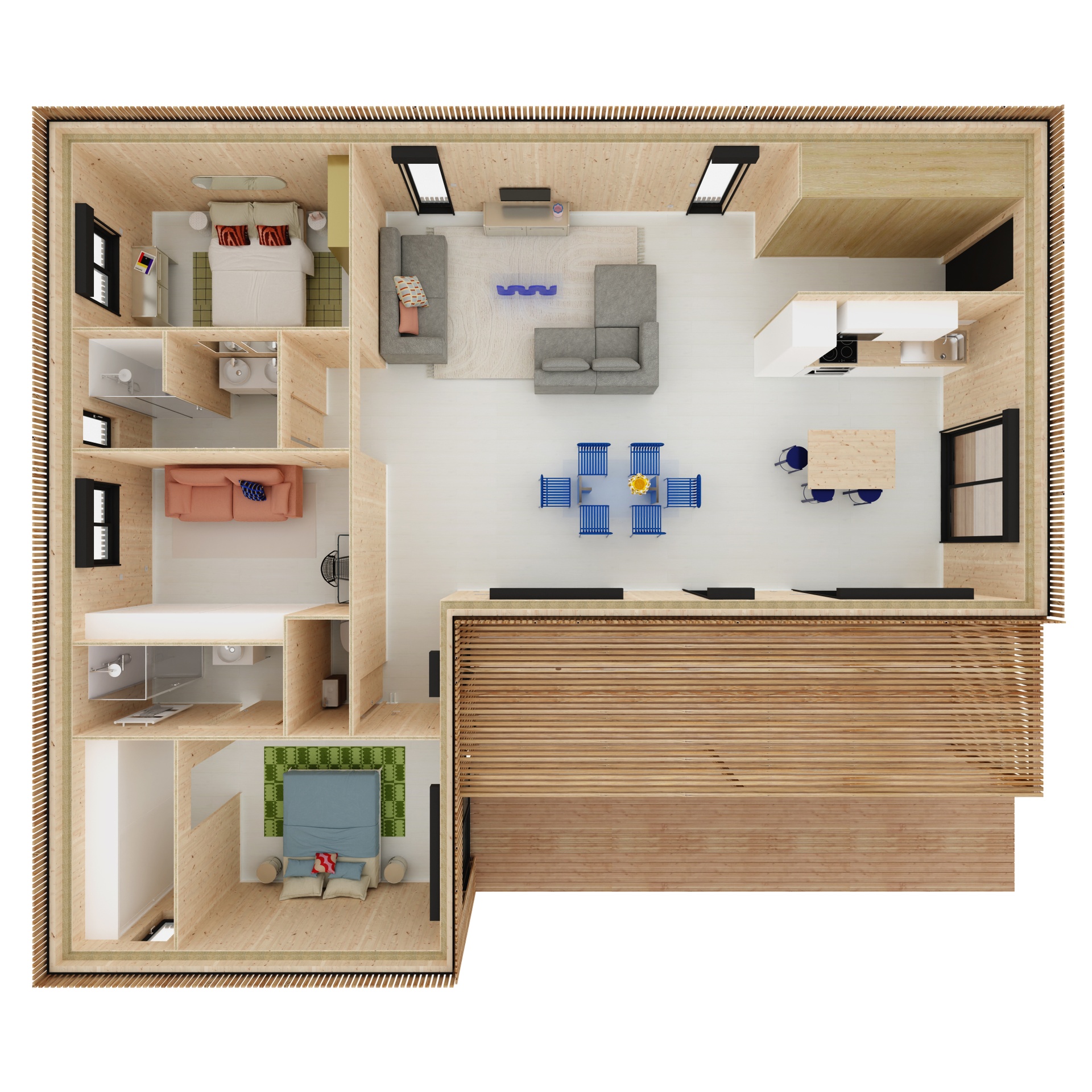Maison M100L, vue extérieure